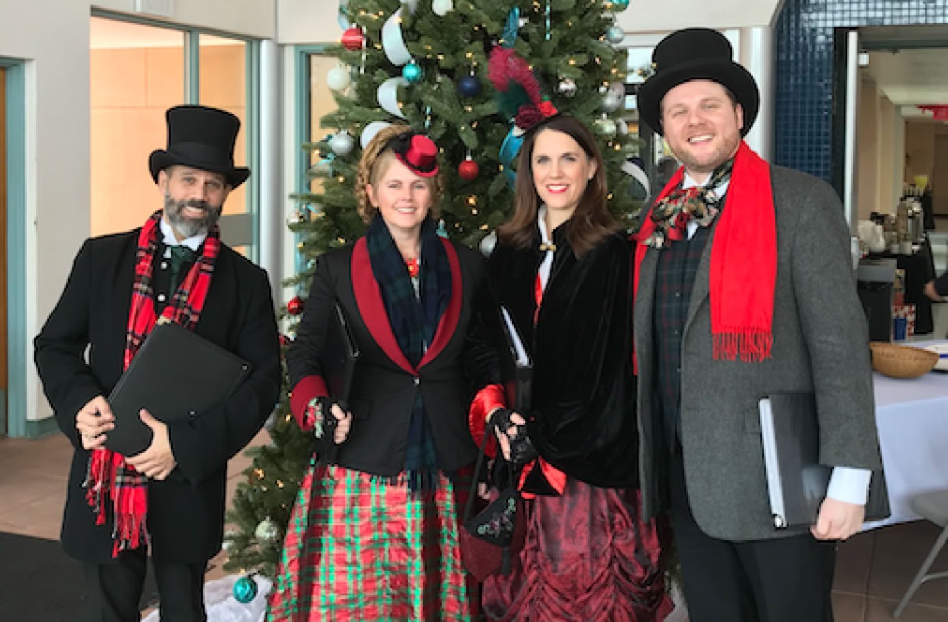 Los Angeles Christmas Carolers provide live a cappella costumed carolers to Los Angeles